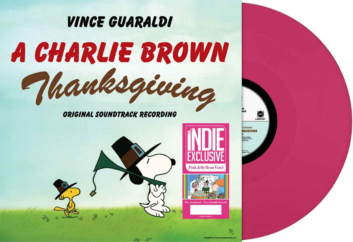 Vince Guaraldi - A Charlie Brown Thanksgiving (Indie Exclusive) [Pink Jelly Bean Vinyl] Vinyl Record
