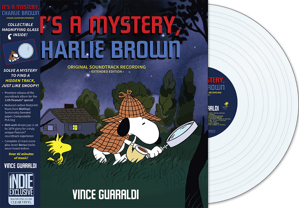 Vince Guaraldi - It'S A Mystery, Charlie Brown (Indie Exclusive) [Magnifying Glass Clear Vinyl] Vinyl Record
