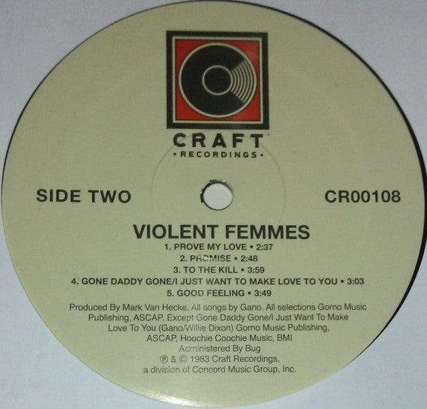Violent Femmes Violent Femmes Craft Recordings LP, Album, RE, RM, 180 Mint (M) Mint (M)