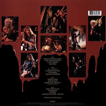 W.A.S.P. - Live...In The Raw [Import] (2 Lp's) Vinyl Record