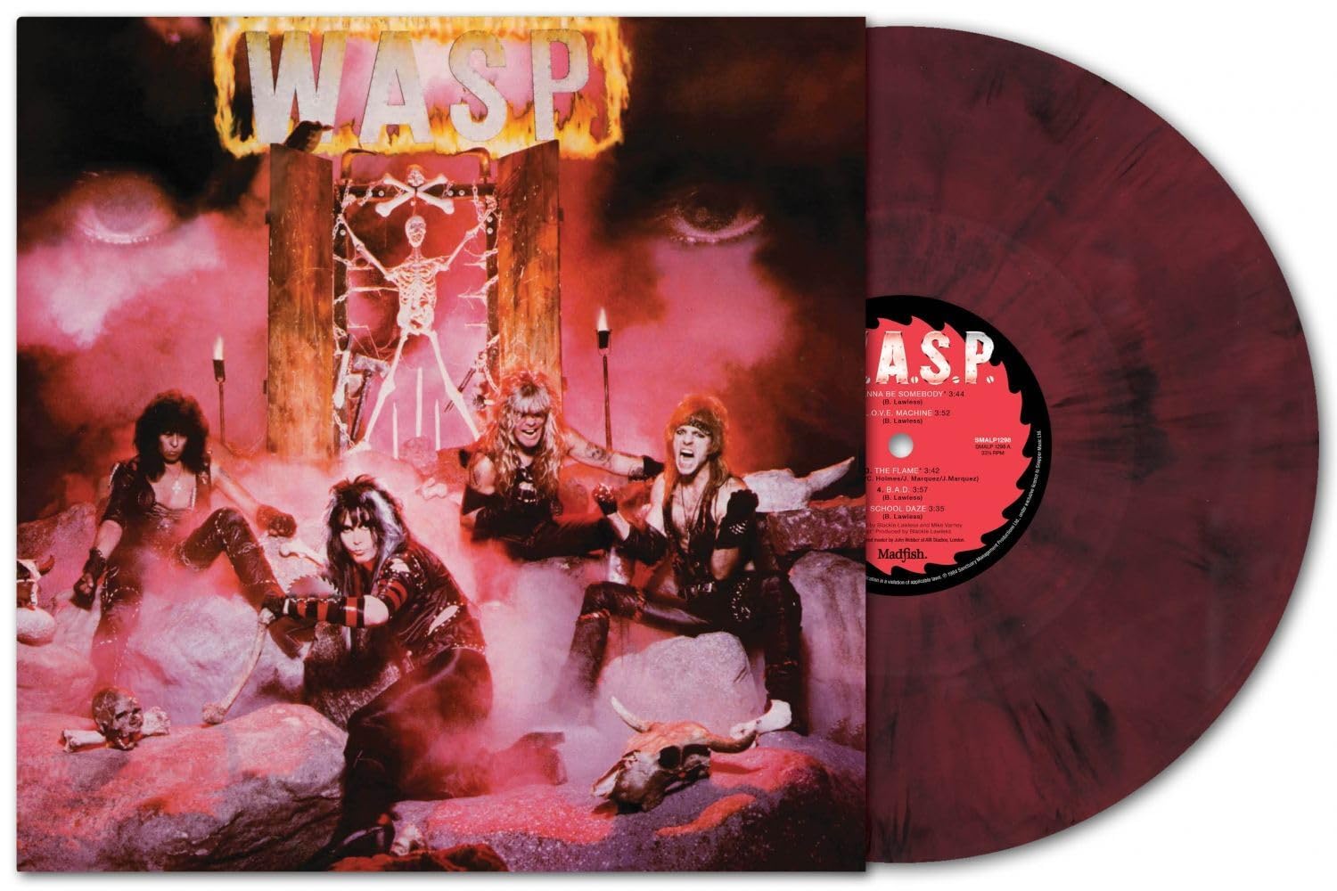 W.A.S.P.: 40th Anniversary Edition (Half Speed Mastered, Red & Black Marbled Colored Vinyl) | Mint (M) Mint (M)