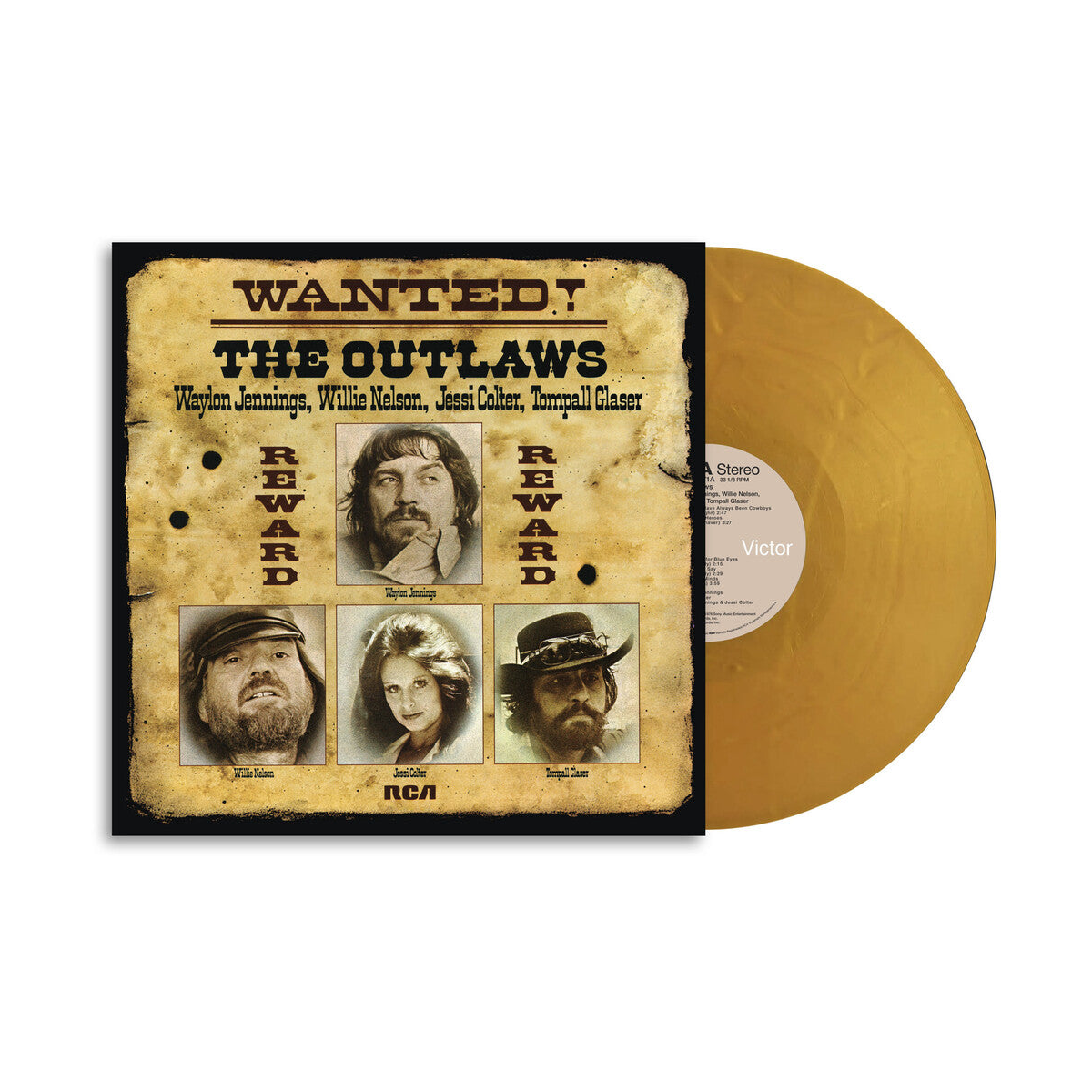 Waylon Jennings, Willie Nelson, Jessi Colter, & Tompall Glazer – WANTED! The Outlaws (LP Vinyl) Vinyl Record