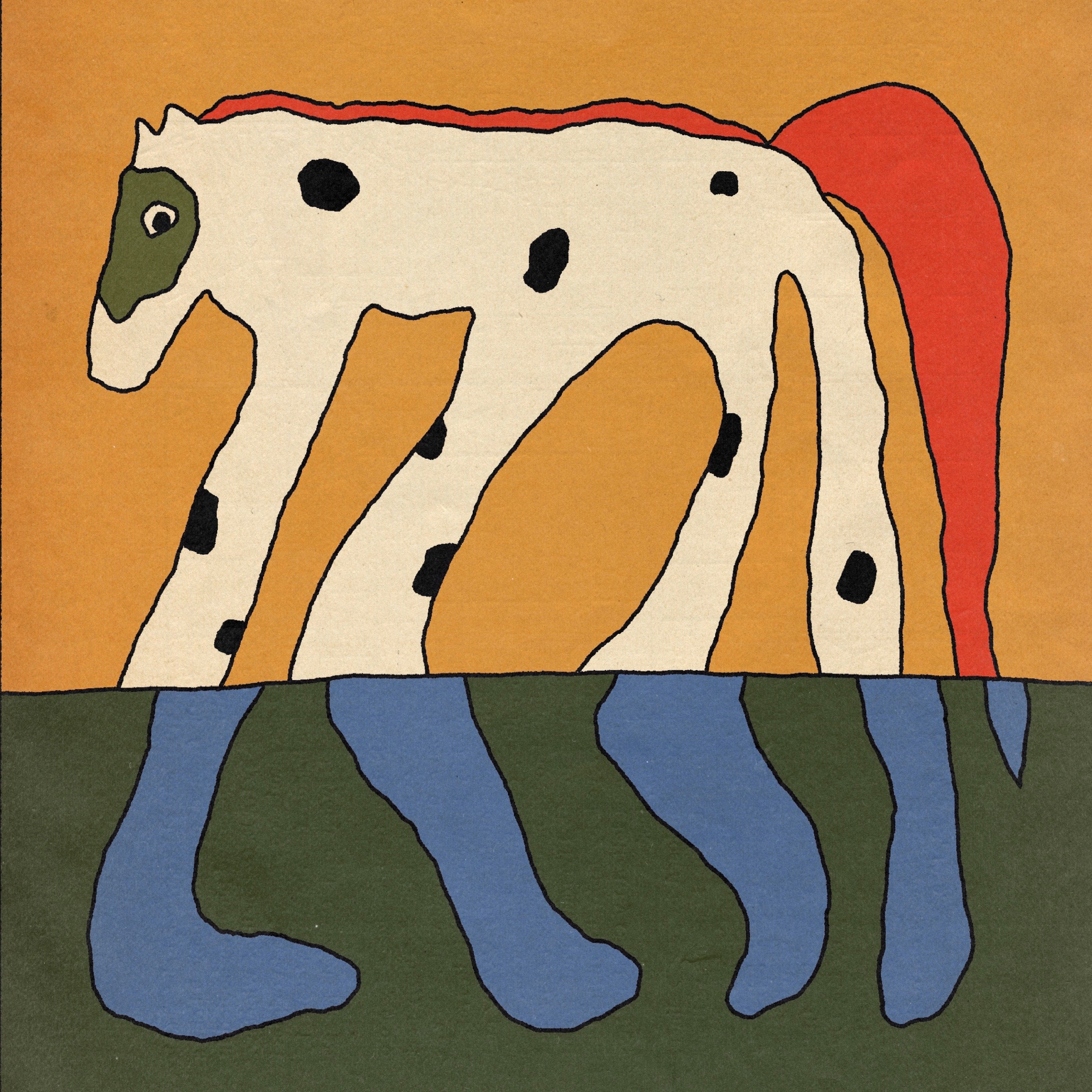 Being Dead When Horses Would Run (Creamsicle Orange, W/ Download code) Vinyl Record