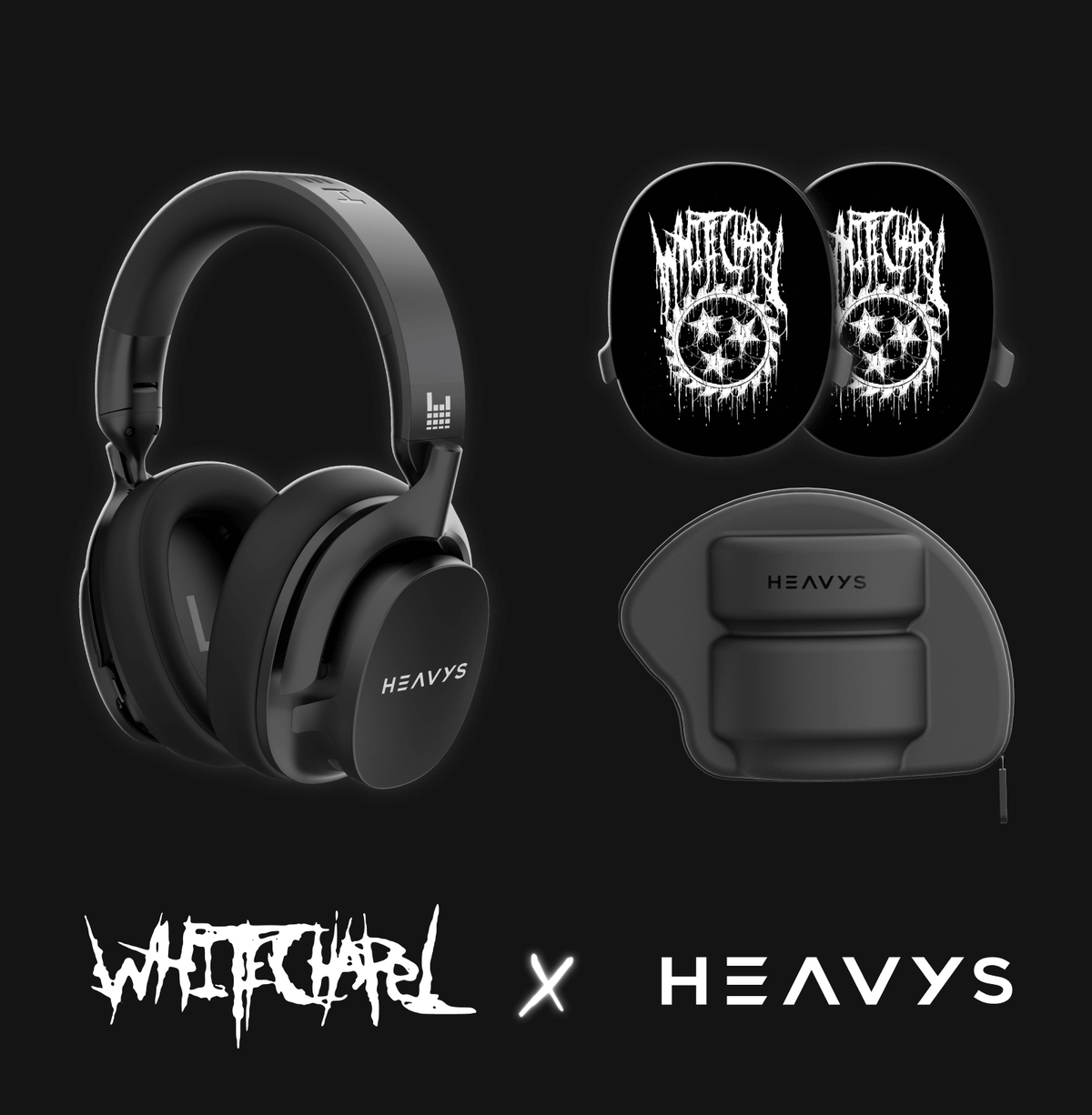 Whitechapel Saw is The Law Limited Edition Heavys Headphone Shells & Headphone Bundle