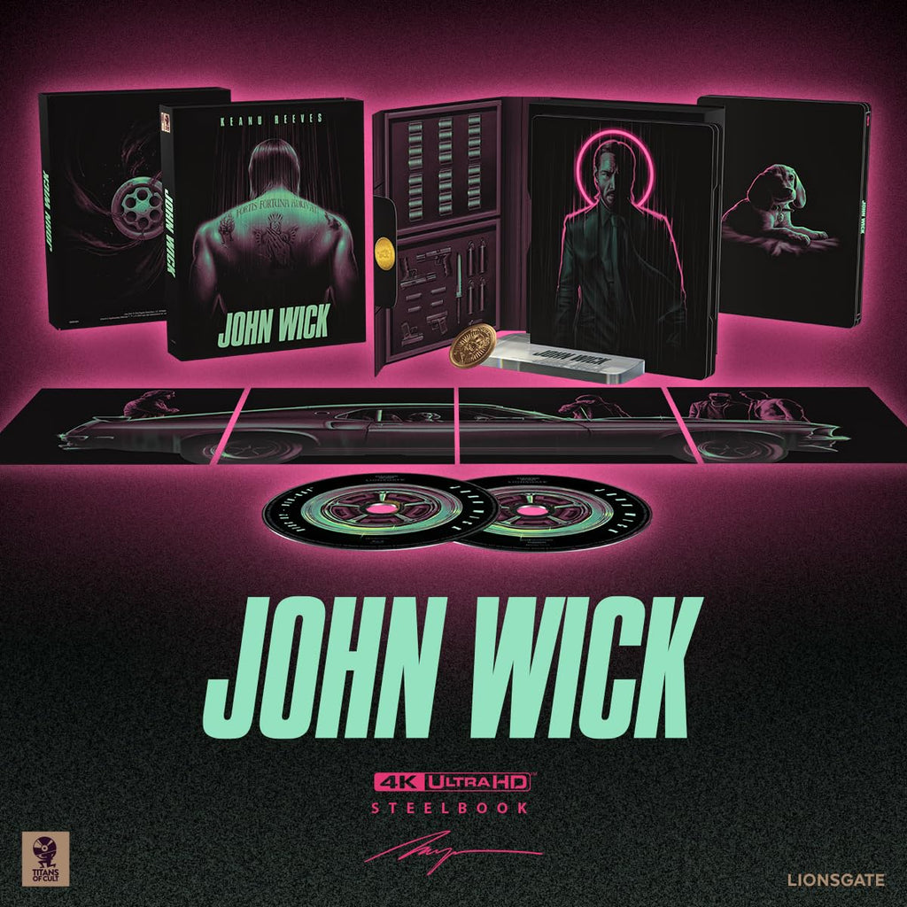 John Wick - Titans of Cult Steelbook (4K Ultra HD + Blu-ray + Digital)