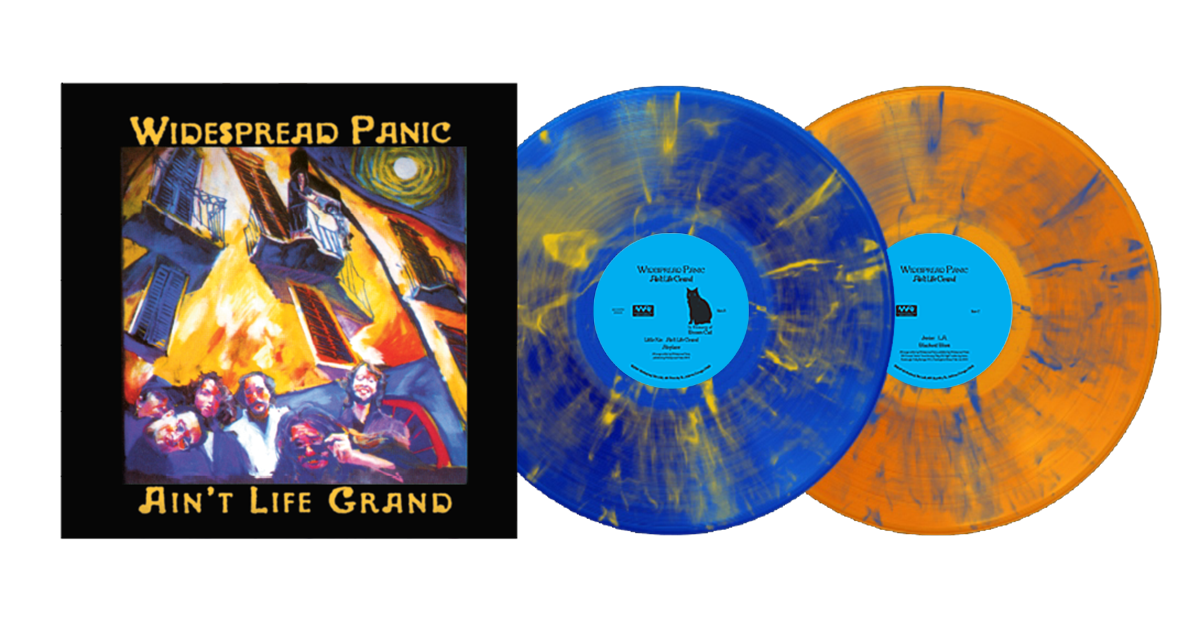 PRE-ORDER Widespread Panic - Ain'T Life Grand [Blue/Yellow Swirl & Orange/Blue Swirl] [2Lp] Vinyl Record