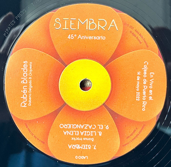 Ruben Blades - Siembra 45 Aniversario En Vivo en el Coliseo de Puerto Rico 14 de mayo 2022 (2xVINYL) | Mint (M) Mint (M)
