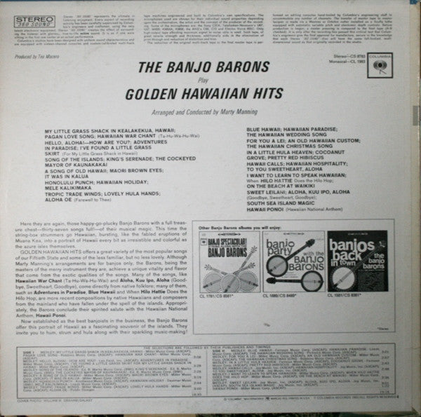 The Banjo Barons - Golden Hawaiian Hits | Near Mint (NM) Near Mint (NM)